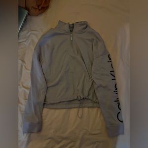 Pink Calvin Klein Cropped Sweatshirt